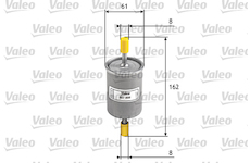 palivovy filtr VALEO 587008