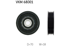 Vratna/vodici kladka, klinovy zebrovy remen SKF VKM 68001