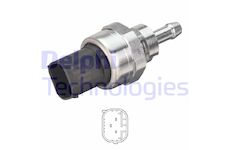 Senzor, tlak vyfuk.plynu DELPHI DPS00030-12B1