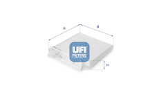 Filtr, vzduch v interiéru UFI 53.104.00