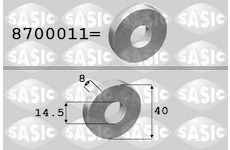 Podlozka, remenice-klikovy hridel SASIC 8700011