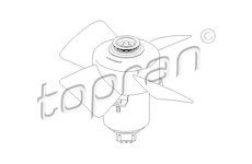Větrák, chlazení motoru TOPRAN 107 708