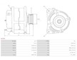 Alternátor Škoda Octavia 1.4 Tsi Bosch 0124325044, 03C903023B, 03C903023BX