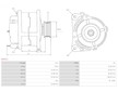 Alternátor Fiat Ducato 2.3 JTD, Bosch 0124325053, 504009977