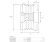 Řemenice volnoběžná - Bosch F00M391124  RC 331651