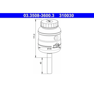 Vyrovnávací nádoba, brzdová kapalina ATE 03.3508-3600.3