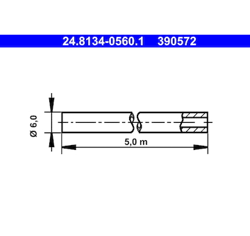 Brzdové potrubí ATE 24.8134-0560.1
