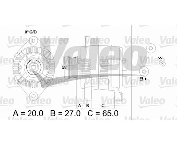 generátor VALEO 437199