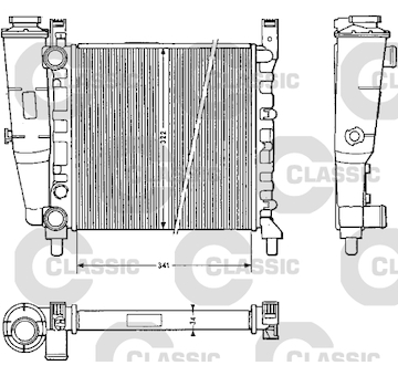 Chladič, chlazení motoru VALEO 311385