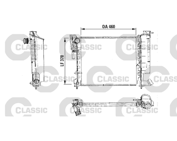 Chladič, chlazení motoru VALEO 316715