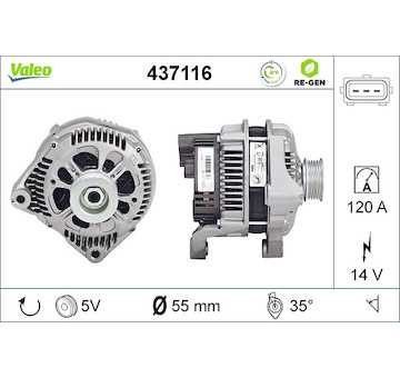 generátor VALEO 437116
