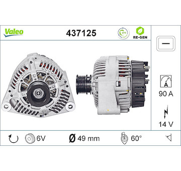 generátor VALEO 437125