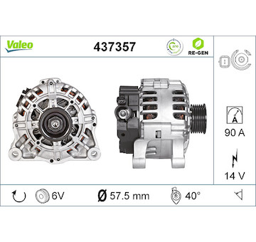 generátor VALEO 437357