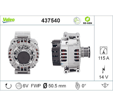 generátor VALEO 437540