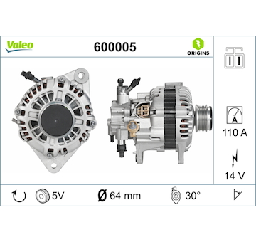 generátor VALEO 600005