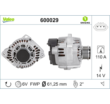 generátor VALEO 600029
