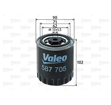 palivovy filtr VALEO 587705