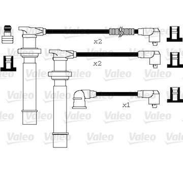 Sada kabelů pro zapalování VALEO 346077