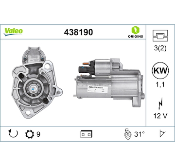 Startér VALEO 438190