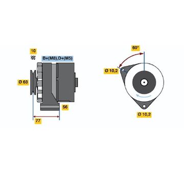 generátor BOSCH 0 986 033 140