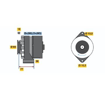 generátor BOSCH 0 986 038 190