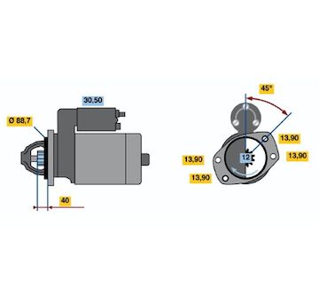 Startér BOSCH 0 986 018 651