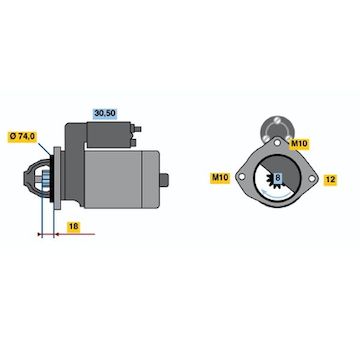 Startér BOSCH 0 986 018 721