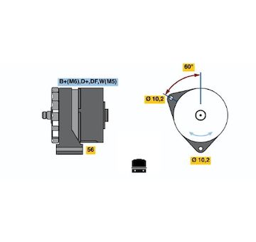 generátor BOSCH 0 986 033 620