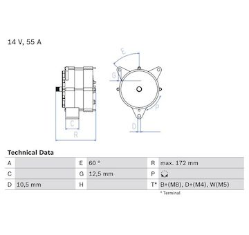 generátor BOSCH 0 986 034 260