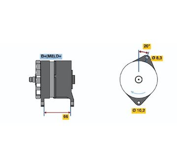 generátor BOSCH 0 986 038 351