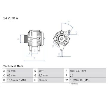 generátor BOSCH 0 986 038 740