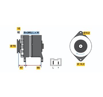 generátor BOSCH 0 986 040 051