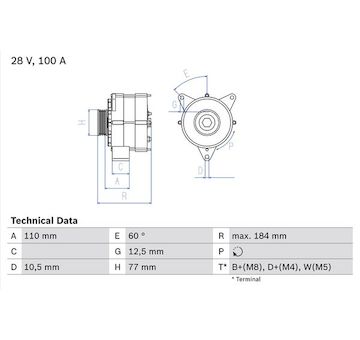 generátor BOSCH 0 986 041 030