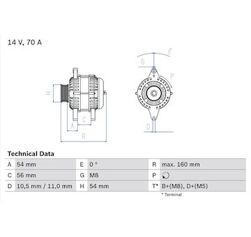 generátor BOSCH 0 986 041 260