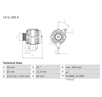 generátor BOSCH 0 986 042 780