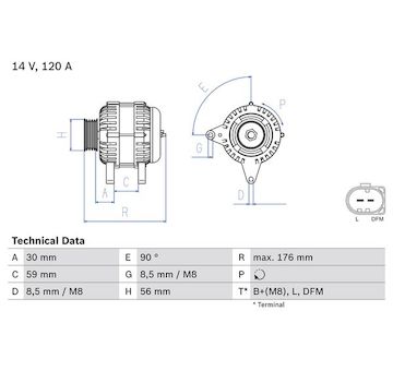 generátor BOSCH 0 986 042 830