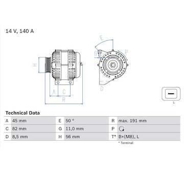 generátor BOSCH 0 986 042 840