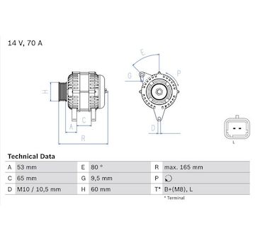 generátor BOSCH 0 986 045 261