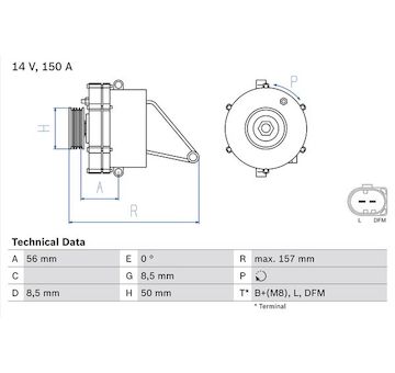 generátor BOSCH 0 986 045 410