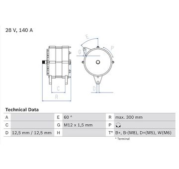 generátor BOSCH 0 986 045 990