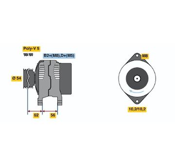generátor BOSCH 0 986 047 310