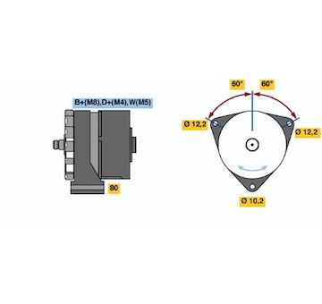 generátor BOSCH 0 986 047 870