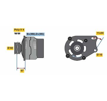 generátor BOSCH 0 986 048 541