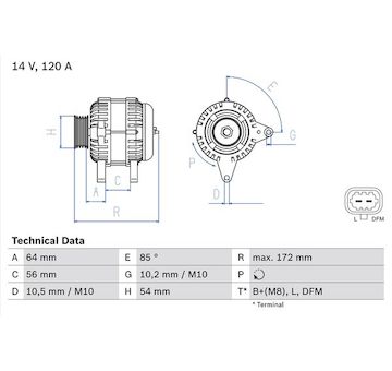 generátor BOSCH 0 986 049 990