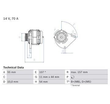 generátor BOSCH 0 986 080 490