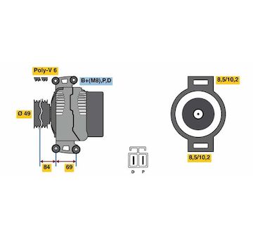 generátor BOSCH 0 986 081 300