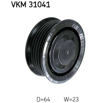 Vratna/vodici kladka, klinovy zebrovy remen SKF VKM 31041