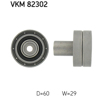 Vratna/vodici kladka, ozubeny remen SKF VKM 82302