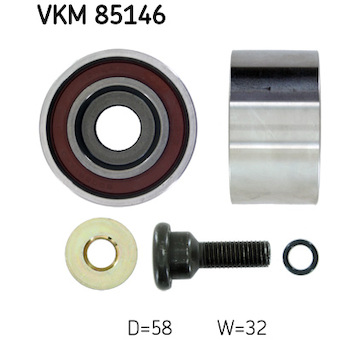 Vratna/vodici kladka, ozubeny remen SKF VKM 85146