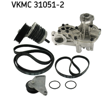Vodní pumpa + klinový żebrový řemen SKF VKMC 31051-2
